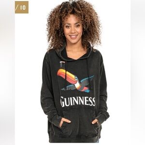 Guinness Premium Label Toucan Hoodie sz S